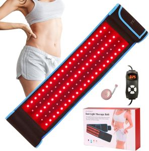 Red Light Therapy Infrared Light Therapy Wrap Belt for Body Pain Relief Wearable Large Pad for Waist Back Stomach Muscle Repair Decrease Inflammation Speed Healing LED 660nm&850nm with Controller