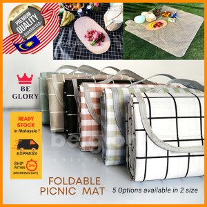 Portable Picnic Mat Waterptoof Camping Mat Foldable Outdoor Mat Oxford Picnic Cloth Mat Tikar Berkelah Beach Mats