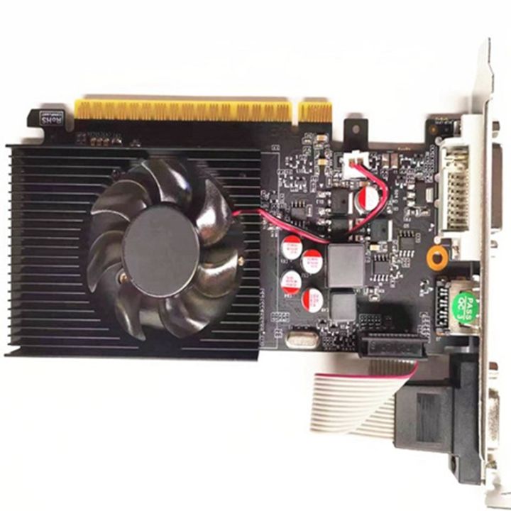Scheda Video GT730 2GB GDDR3 – GV-N730-2GI D3, 64 Bit, Uscite VGA, DVI E HDMI, Basso Consumo