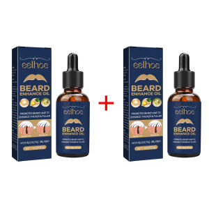 【Hot Sale】Eelhoe Men Beard Growth Oil Beard Enhance Care Oil Stimulate Hair Follicles Nourish Strong Fibrous Root Beard Growth Serum Tonic Thicker Improve Frizz Thinning Beard Serum Anti Hair Loss Beard Growth Essential Oil