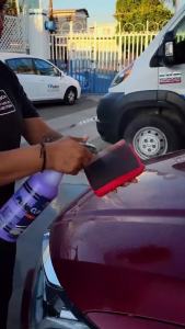 2 Pcs Fine Grade Clay Scrubber for Auto Detailing and Car Detailing Clay Sponge Decontaminates Debris Painted Surfaces and Road Grime Efficiently and Easily Enhance Gloss and Color Depth