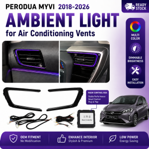 MODO PERODUA MYVI 2018-2025 OEM INTERIOR LED AMBIENT LIGHT MULTICOLOUR WITH APP CONTROL