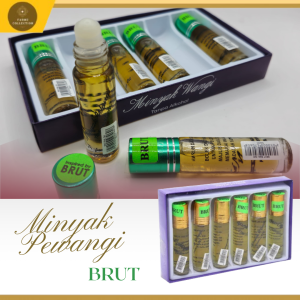 Brut (8ml) - Minyak Wangi Tanpa Alkohol Perfume Attar Oil Non-Alcohol Readystock Travel