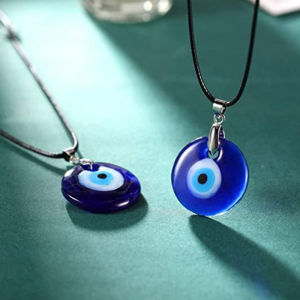 🔥Fashion Eye Pendant Couple Necklace Devils Evil Eye Necklace Glass Evil Eye Protection Blessed Man And Women‘S Jewelry Necklace LovelylifeFu👍
