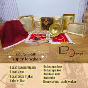 set temu panggih lengkap set wijikan set nampan bokor siwur wijikan kacar kucur sindur