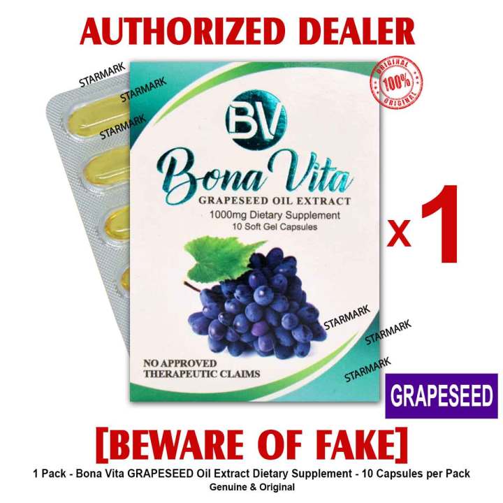 Bona Vita GRAPESEED Oil Extract Dietary Supplement Bonavita GRAPESEED
