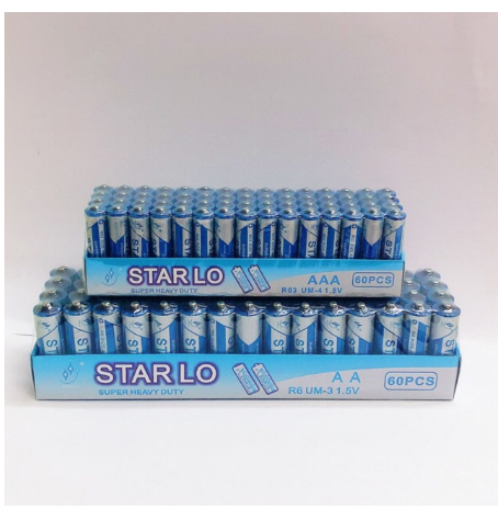 [Ready Stock][Per Box] Starlo 1.5V Super Heavy Duty Battery AA/AAA ...