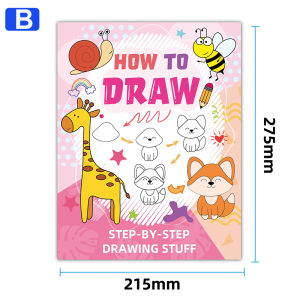 Kids Coloring Picture Book Kindergarten Doodle Tracing Drawing Book Children Fill‑in‑color Activity Sketchbook