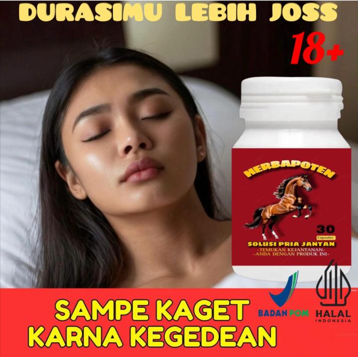 Terlaris HERBAPOTEN Obat Kuat Superkuat Strong Diranjang Kapsul Pria Perkasa Tahan Lama Privasi Aman Berkualitas Berkhasiat Bpom.