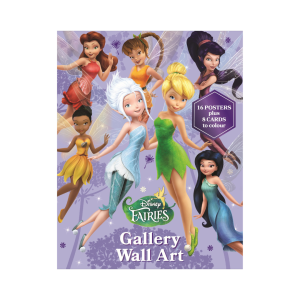 Disney Fairies Gallery Wall Art 16 Posters 8 Cards Giant Colouring Book For Kids
