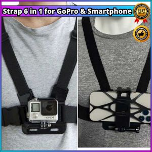COD SnowHu Chest Harness Belt Strap 6 in 1 for GoPro & Smartphone - GP60 / tali dada strap kamera gopro dan hp smartphone buat touring vlog di motor tali dapat di atur kuat awet kokoh nyaman elastis anti getar terbaru terbaik paling laris rekomended viral