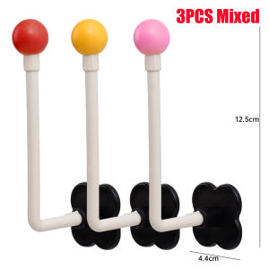 6PCS Colorful Bathroom Hair Tie Storage Rack Nordic Style Wall-Mounted Jewelry Hook No Punching Multi-Purpose Dormitory Bathroom Storage Rack