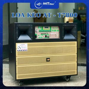 Loa Kéo AT T7800 Tặng Kèm 2 Mic UHF - Công Suất Khủng Âm Thanh Sắc Nét Phù Hợp Cho Các Buổi Tiệc Lớn