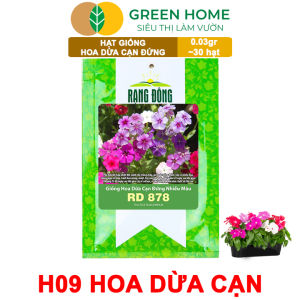 Hạt Giống Hoa Dừa Cạn Greenhome Gói 003gr~30 hạt Sai Hoa Màu Rực Rỡ Dễ Trồng Quanh Năm Nảy Mầm Cao H09