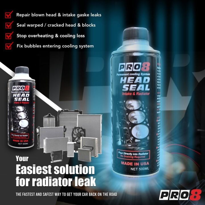 PRO8 HEAD SEAL Engine Overheat Treatment Coolant Stop Leak MECHNIC Lazada