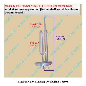 EWAL15 ELEMEN / ELEMENT PEMANAS AIR / ELEMENT WATER HEATER ARISTON LURUS 1500W