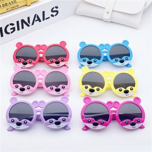 Kính râm hình hoạt hình Gấu dễ thương Kính hoạt hình đồ chơi bảo vệ mắt của bé khỏi tác hại UV mã Y1617 - kheshop
