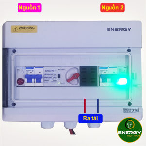 Tủ ATS Chuyển Nguồn Tự Động Không Gây Mất Điện Dùng Cho 2 Công Tơ Mỗi Công Tơ Dùng Điện 15 Ngày (Phiên Bản 4 - ENERGY )