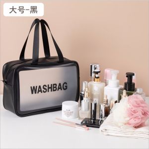 DROPASSIST 1420 READY STOCK Waterproof Toiletries Cosmetic Bag Make Up PVC Pouch Travel Organizer Portable Large Wash Kosmetik Beg