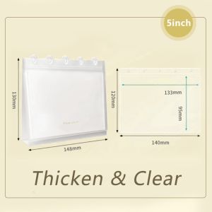 INNICE Ảnh 3/4/5/6 inch Album ảnh PP Rõ ràng Sổ đựng thẻ Bền bỉ Thiết kế lá rời Album hiển thị trên máy tính để bàn Bộ sưu tập photocard Kpop