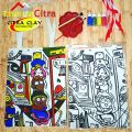 Melukis/Mewarnai Tote Bag / Tas - Kanvas Ukuran 30cm x 40cm. 