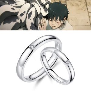 Anime Jujutsu Kaisen Okkotsu Yuta Lovers Finger Ring Jewelry Adjustable Accessories Cosplay Couples Rings Gift