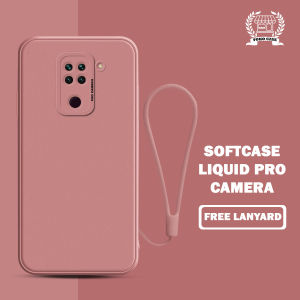 Case Liquid Pro Camera Free Lanyard Redmi Note 9 (Pelindung Belakang Ponsel Pelindung Handphone Case Handphone Kondom Handphone Cassing Handphone Cassing Kekinian)