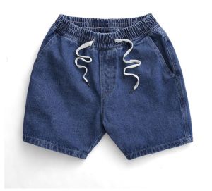 Quần short Jean trên gối chất vải Denim co giản thoải mái đứng from