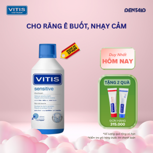 Nước Súc Miệng Vitis Sensitive 500ml – Giảm Ê Buốt Răng Nhạy Cảm Bảo Vệ Men Răng Không Cồn – Chính Hãng Tây Ban Nha