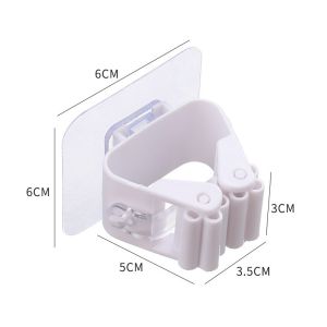 1PCS Mop Broom Holder Wall Mounted Mop Holder Hanger Mop Hook Racks