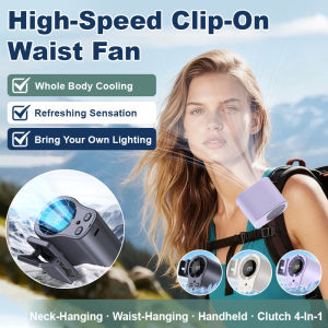 Waist Hanging Fan Electric Fan/Cooling Quiet Mini/For Mini Travel Outdoor Activities/Adults Men Women