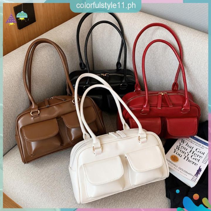 CF# Ladies Vintage leather Handbag Woman square Shoulder