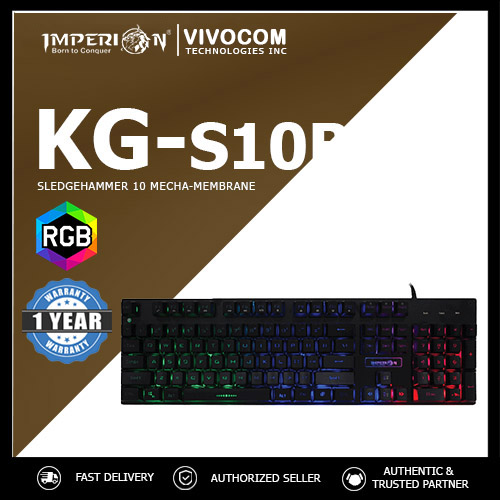 Imperion KG-S10B Sledgehammer 10 Mecha-membrane 104-Keys RGB Wired ...