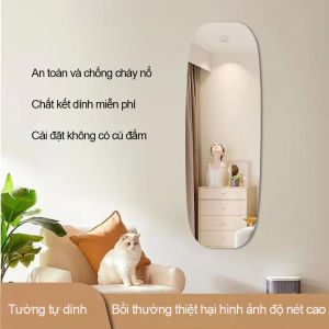 Gương toàn thân acrylic Gương trang điểm phòng tắm tự dán gắn tường 120cm*30cm