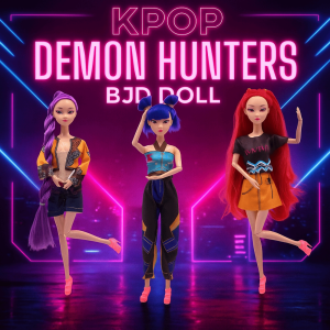 NEXTGENYUN Movable Joint Demon Hunters BJD Doll Rumi Mira Zoey Long Hair Demon Hunters Action Figure Play House Toys DIY Toy Doll Demon Hunters Girls Group Doll Anime Fans