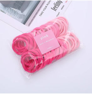 50pcs Set Ponytail Hair Ties for Kids High Elastic Rubber Band Hair Rope for Girls Accessories