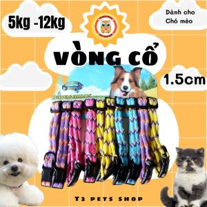 Vòng cổ 15cm cho chó mèo từ 5-10kg - T3 PETS SHOP