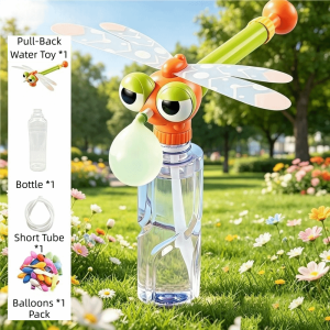 GIORGIONE Creative Dragonfly Balloon Water Blaster Cute Shape Handheld Water Play Stick Water Park Toy Portable Cartoon Play Water Toy Outdoor Play