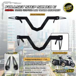 Footstep Depan / Pijakan kaki Vario 125 150 led old / 2015-2017 model slim flatbar tebal terjangkau