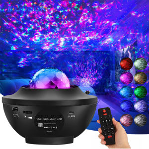 DunDun โคมไฟโปรเจคเตอร์ โคมไฟดาว โคมไฟกาแลคซี่ โคมไฟดวงดาวและจักรวาล โคมไฟรีโมท ไฟสำหรับกลางคืน ไฟตกแต่งห้อง ตัวตั้งเวลาเปิดปิดไฟ