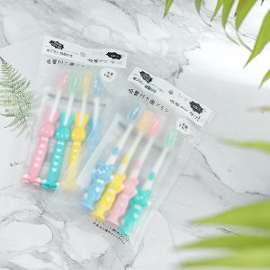 Ecoplanet 1Set/10pcs baby TOOTHBRUSH with Box cute kids tooth brush clean mouth