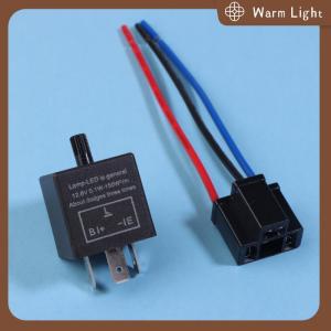 Warm Light 12V 3‑PIN Adjustable LED Flasher Relay Turn Light Blinker For Automotive Motorcycle 3‑PIN LED Flasher LED Flasher