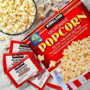 THÙNG + KIRKLAND 44 gói 93.5g + BẮP NỔ BƠ MỸ (BỎNG NGÔ) BẰNG LÒ VI SÓNG Microwave Popcorn Movie Theater Butter