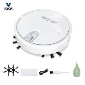 Smart Robot Vacuum Cleaner 5-in-1 Household Cleaner with Rubber Brush for Hard Floor Pet Hair Carpet[Vodool Center]