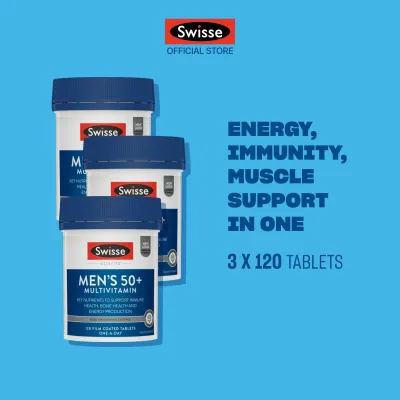 [Triple Pack] Swisse Ultivite Mens 50+ Multivitamin 120 Tabs