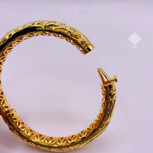 Vòng tay cô dâu Lắc tay cưới Trang sức ngày cưới cao cấp mạ vàng 24k chạm long phụng trangsucmoiluatuoi.RIN