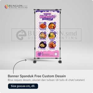 PRINT CETAK SPANDUK BANNER ANEKA MAKANAN FREE DESAIN