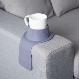 HUGHES Silicone Couch Cup Holder Durable Convenient Sofa Storage Tray Sofa Armrest Stand Flexible Couch Coaster Sofa Accessory