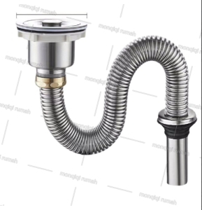 selang cuci piring stainless 1 lobang / single ( anti tikus ) ( afur aja selang aja afur + selang )