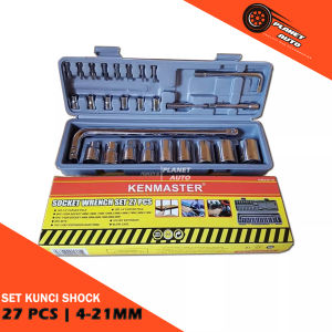 Kenmaster Kunci Sok 27 Pcs Ukuran 8-21 mm